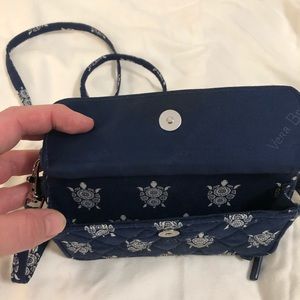 Vera Bradley all in one crossbody purse (navy)